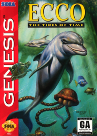 Ecco the Dolphin II JP Sega Mega Drive  box art